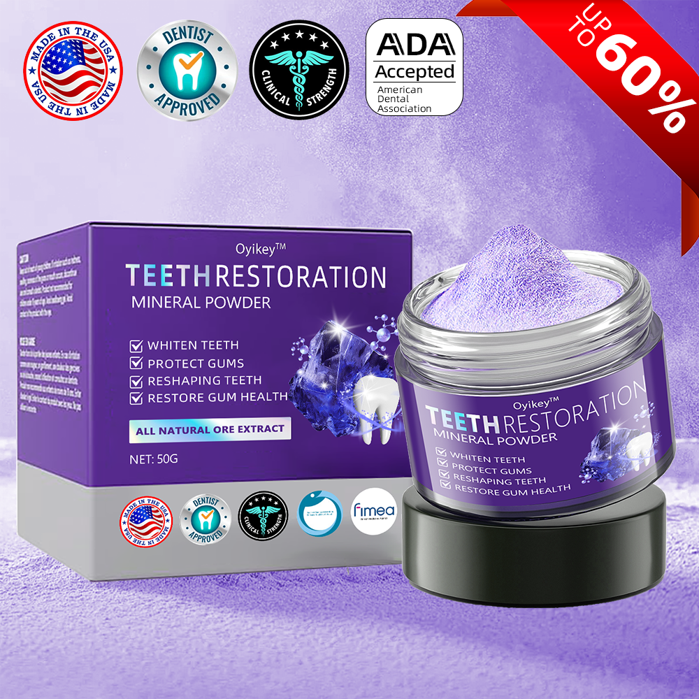 (🔥LAST DAY SALE-40% OFF🔥)Tooth Repair Mineral Powder – Recommended by the🦷 ADA 🦷.