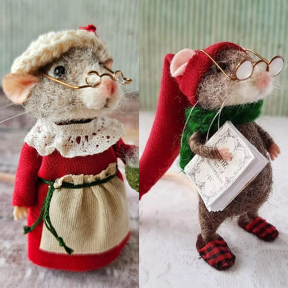 ⏰ Handmade Cute Needle Felted Mouse