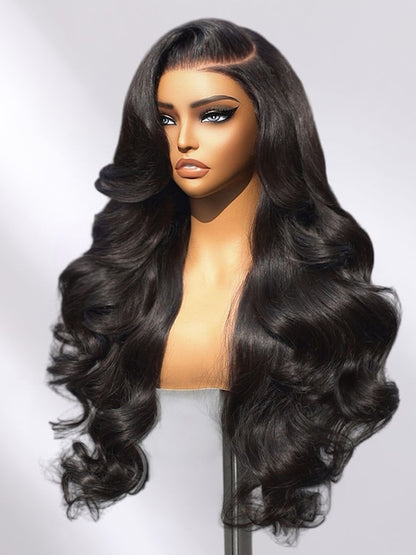 ⏰(Last Day Sale-80% ОFF)⏰Transparent Lace Front 3D Body Wave Wig Real Ear To Ear With Invisi Drawstring Wig Lace Fit Better