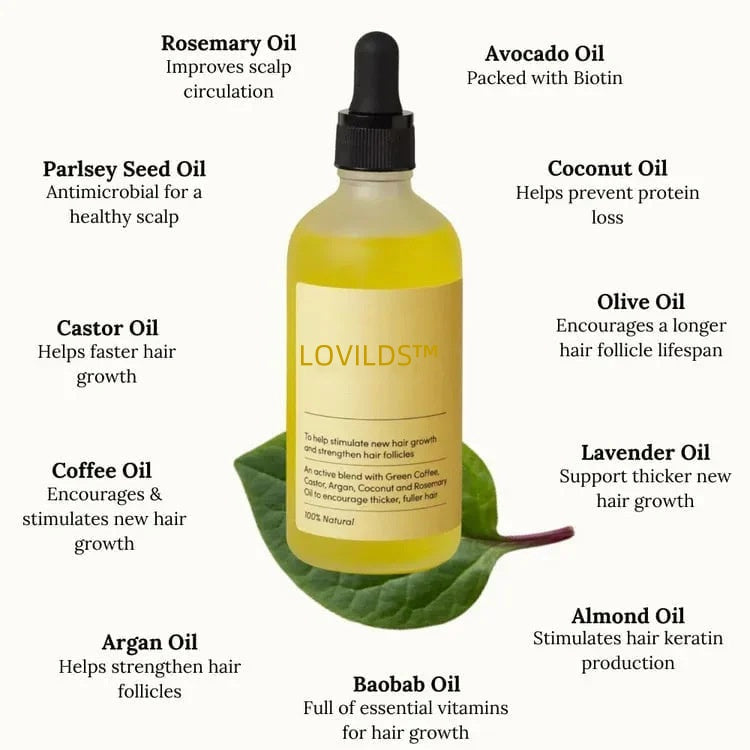 🔥On Sale Now⭐ LOVILDS™ Rosemary Hair Growth Essence 100% Natural Hair Growth🌱