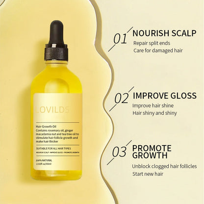 🔥On Sale Now⭐ LOVILDS™ Rosemary Hair Growth Essence 100% Natural Hair Growth🌱