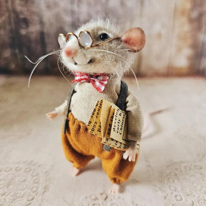 ⏰ Handmade Cute Needle Felted Mouse