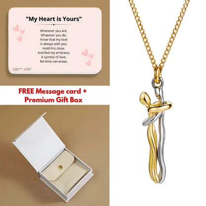 Hug Necklace + FREE Message Card & Gift Box